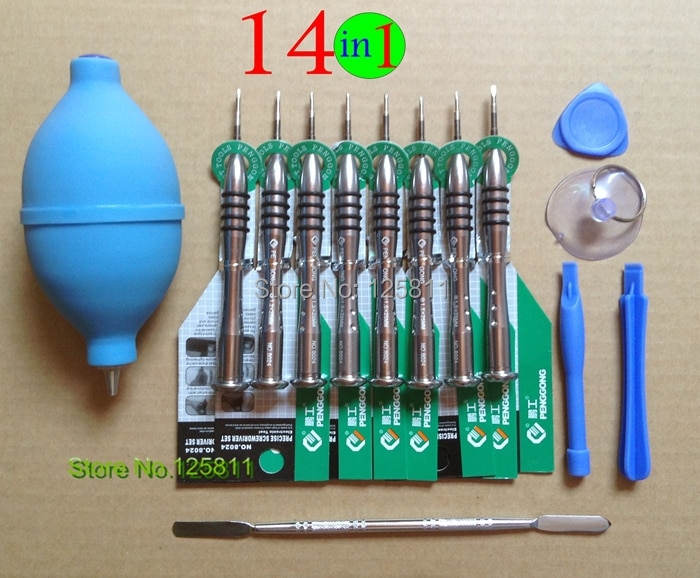14 in 1 screwdriver set ޴ ȭ iphone 5/5s, pentalobe 0.8 t5 t6 for apple macbook air